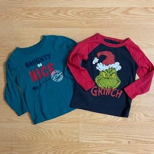 3T Christmas Long Sleeve Shirts